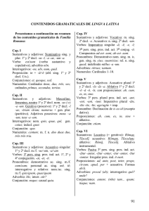 contenidos gramaticales de lingva latina