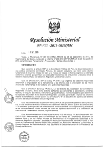 Resolución Ministerial 280-2013-MINAM