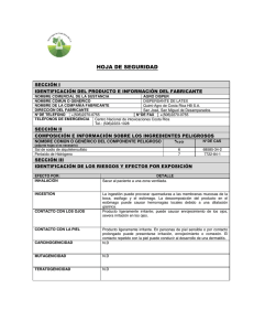 MSDS - agroquimicos costa rica