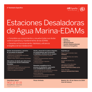Estaciones Desaladoras de Agua Marina-EDAMs