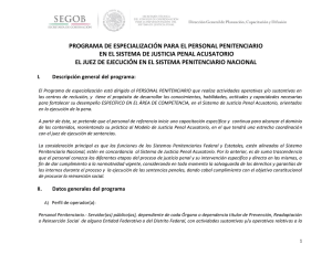 El juez de ejecución en el sistema penitenciario nacional