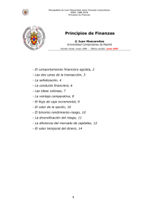 Principios de Finanzas - Universidad Complutense de Madrid