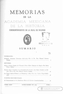 memorias - Academia Méxicana de la Historia
