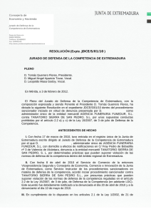 RESOLUCIÓN (Expte. JDCE/S/01/10 ) JURADO DE DEFENSA DE
