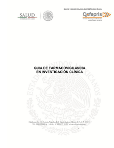Guía de Farmacovigilancia en Investigación Clínica.