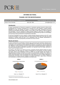Informe Sectorial Panamá: Sector Microfinanzas