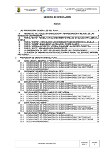 Memoria de ordenación - Ayuntamiento de Cartagena