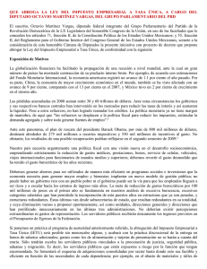 que abroga la ley del impuesto empresarial a tasa única, a cargo