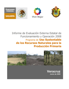 Evaluación Usos Sustentable Recursos Naturales 2008