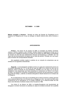 dictamen 8 / 2009 - Gobierno de Aragón