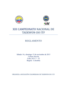 xiii campeonato nacional de taekwon-do itf