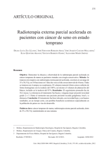 Radioterapia externa parcial acelerada en pacientes con cáncer de