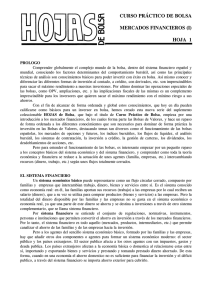 CURSO PRÁCTICO DE BOLSA MERCADOS FINANCIEROS (I