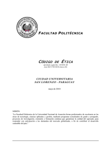 Código de ética de la FPUNA - Facultad Politécnica