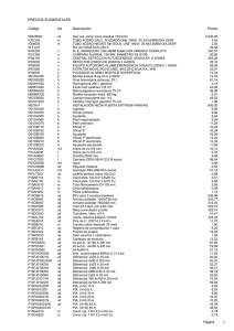 PRECIOS ELEMENTALES Código Ud Descripción Precio Página 1