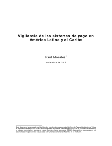 Vigilancia de los sistemas de pago en América Latina y el Caribe