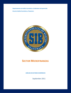 Estudio del Sector Microfinanzas, referido a 2011-09
