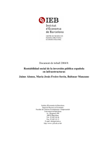 Rentabilidad social de la inversión pública española en