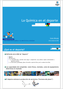 La Química en el deporte - Los avances de la química