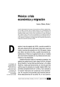 México: crisis económica y migración