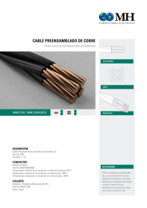 cable preensamblado de cobre