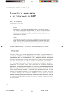 la política hondureña y las elecciones de