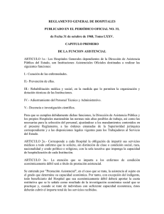 REGLAMENTO GENERAL DE HOSPITALES PUBLICADO EN EL