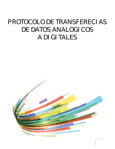 protocolo de transferecias de datos analogicos a digitales