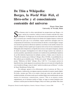 De Tlön a Wikipedia: Borges, la World Wide Web, el