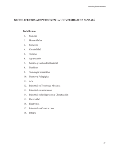 por Carreras - Universidad de Panamá