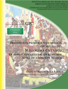 Guía de Referencia Rápida Prevención Primaria y Detección