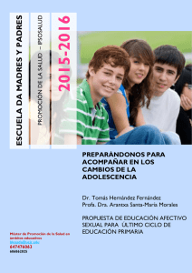 La educación afectivo-sexual - Universidad Autónoma de Madrid