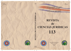 REVISTA de CIENCIAS JURIDICAS - Instituto de Investigaciones