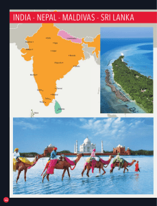 india - nepal - maldivas - sri lanka