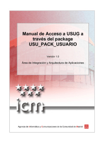 Manual de Acceso a USUG a través del package