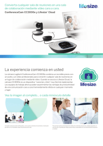 Hoja de datos de Lifesize ConferenceCam CC3000e, español A4