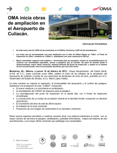 OMA inicia obras de ampliación en el Aeropuerto de Culiacán.