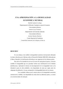 2. una aproximación a la desigualdad económica mundial