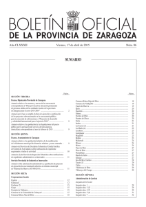 sumario - Diputación Provincial de Zaragoza