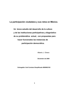 La participación ciudadana y sus retos en México.