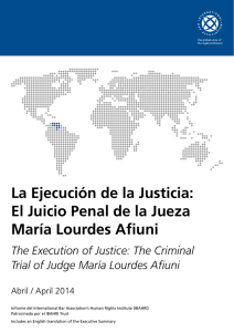 La Ejecución de la Justicia - Universidad Católica Andrés Bello