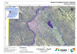 franja de dominio de rios y arroyos cuenca del ypacarai