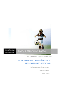 Metodología de la Enseñanza y Entrenamiento Deportivo
