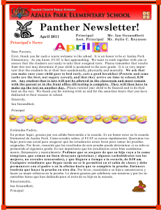 Panther Newsletter!