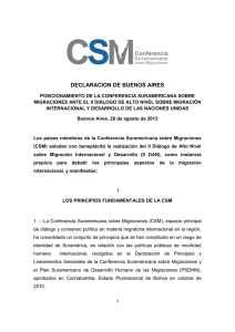 Declaracion de Buenos Aires 2013