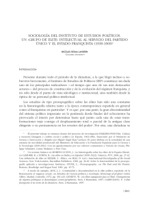 Sociología del Instituto de Estudios Políticos. Un «grupo de elite