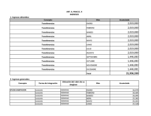 Mes Acumulado ENERO FEBRERO MARZO ABRIL MAYO JUNIO