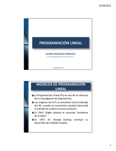 PROGRAMACIÓN LINEAL Ficheiro - Campus Virtual