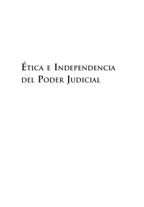 ética e independencia judicial