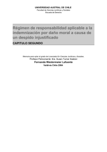 Régimen de responsabilidad aplicable a la indemnización por daño